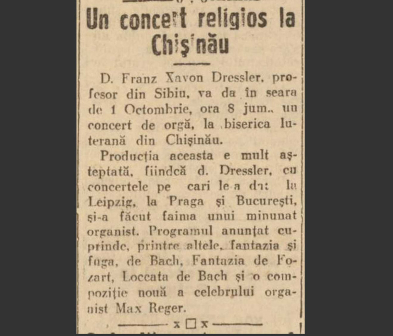 Revista presei interbelice | Acum 100 de ani, la Chișinău: Școli fără bani, o facultate în proiect și Bach la biserica luterană