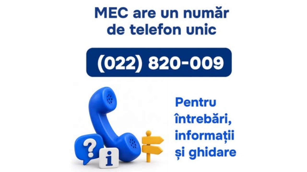 Un singur contact pentru educație: Nu mai este nevoie de numerele direcțiilor