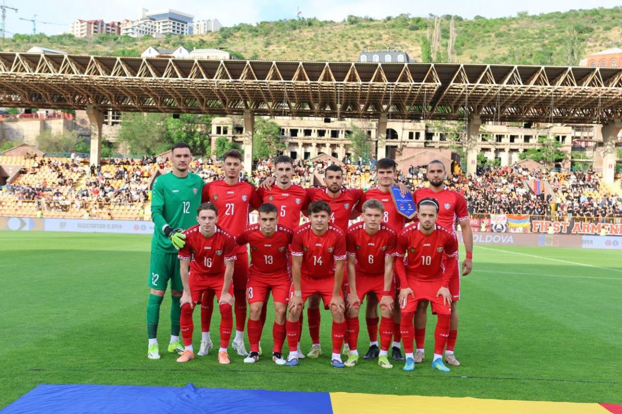 Republica Moldova a remizat în meciul amical cu Armenia, la Erevan
