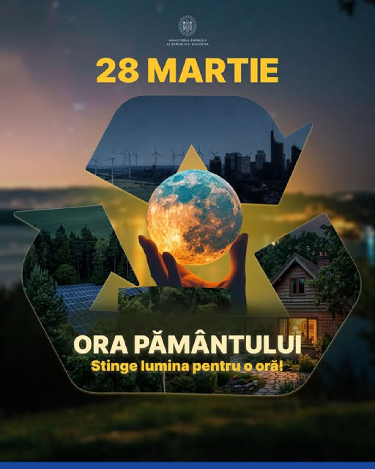 Republica Moldova marchează Ora Pământului: Luminile se vor stinge în semn de solidaritate și responsabilitate energetică