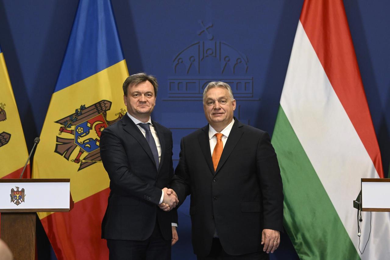 Dorin Recean s-a întâlnit cu omologul său ungar Viktor Orban: „Salut reluarea curselor Chișinău - Budapesta”