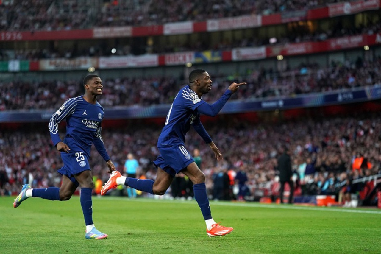 Ousmane Dembélé a marcat al 33-lea său gol în acest sezon, PSG-ul a câștigat la Londra, "tunarii" sunt obligați să învingă la Paris 