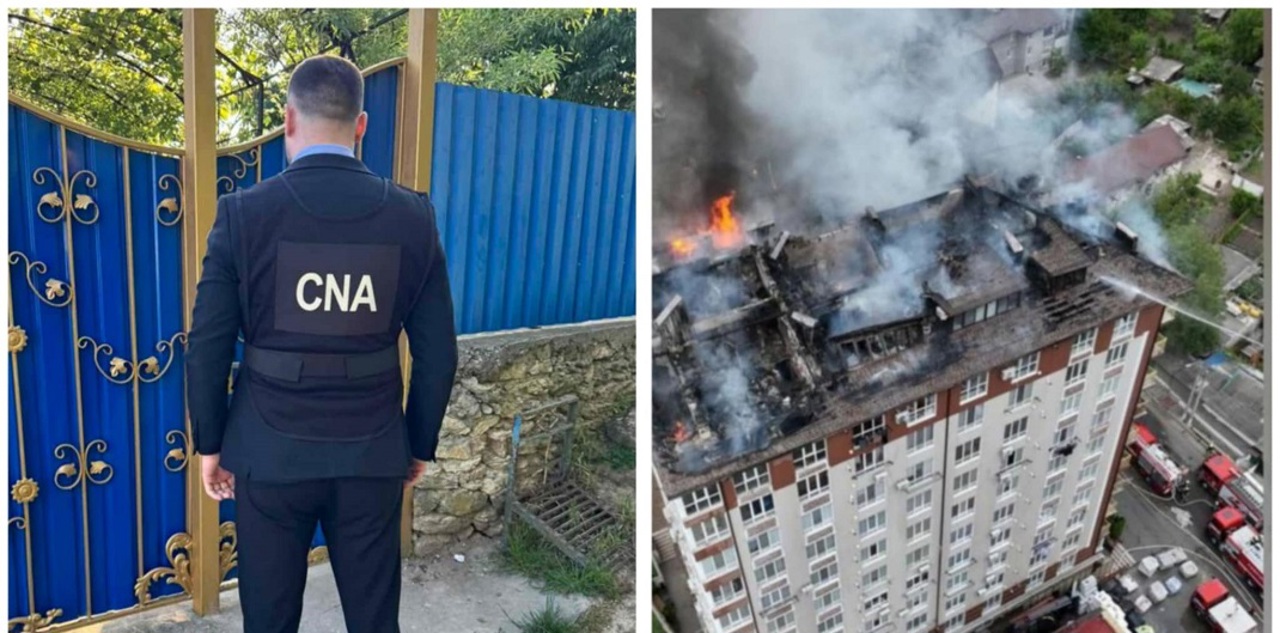 Percheziții la proprietarul companiei care a construit blocul de la Durlești, afectat de un incendiu puternic acum două luni