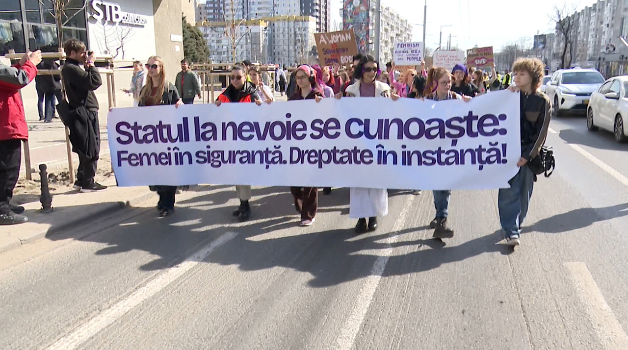 „Femei în siguranță. Dreptate în instanță!” – Marș Feminist organizat de 8 Martie în capitală