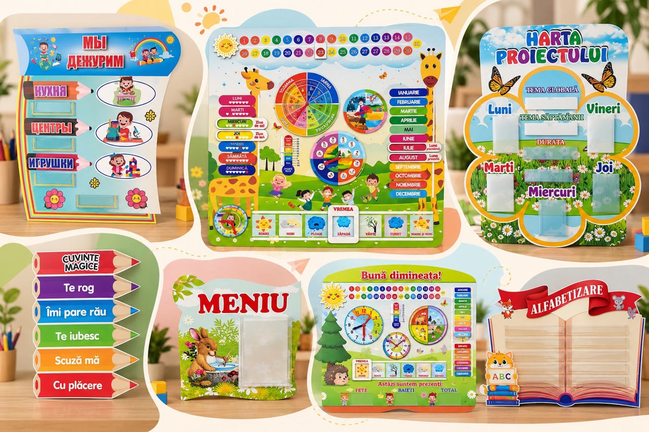 ADVERTORIAL | Panouri pentru grădiniță: idei de decor educativ care funcționează