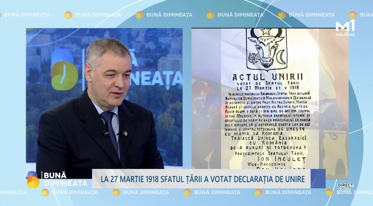 Unirea din 1918 – momentul care a schimbat viitorul. Istoricul Octavian Țîcu: „Un miracol după un secol de dominație rusească”
