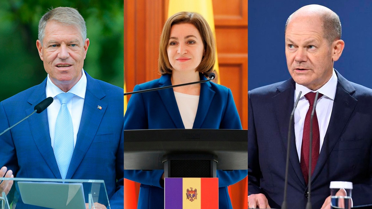 LIVE // Reuniunea trilaterală la București: Maia Sandu, Klaus Iohannis și Olaf Scholz susțin declarații de presă comune