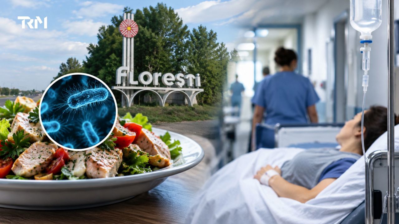 Toxiinfecție alimentară la Florești, după un eveniment de familie: Trei copii și șapte adulți, internați în spital cu Salmonella 