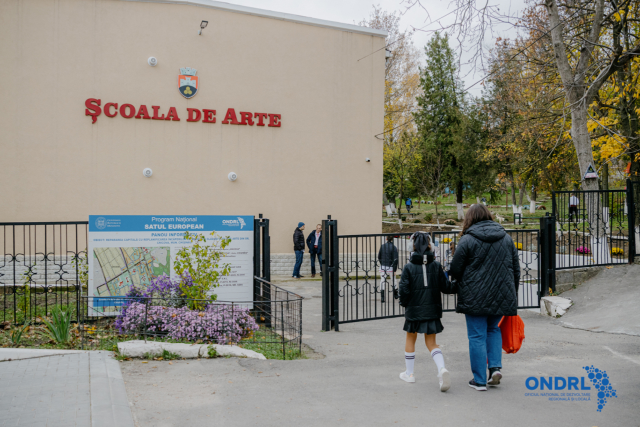 Școala de Arte din Cricova, renovată prin Programul „Satul European”