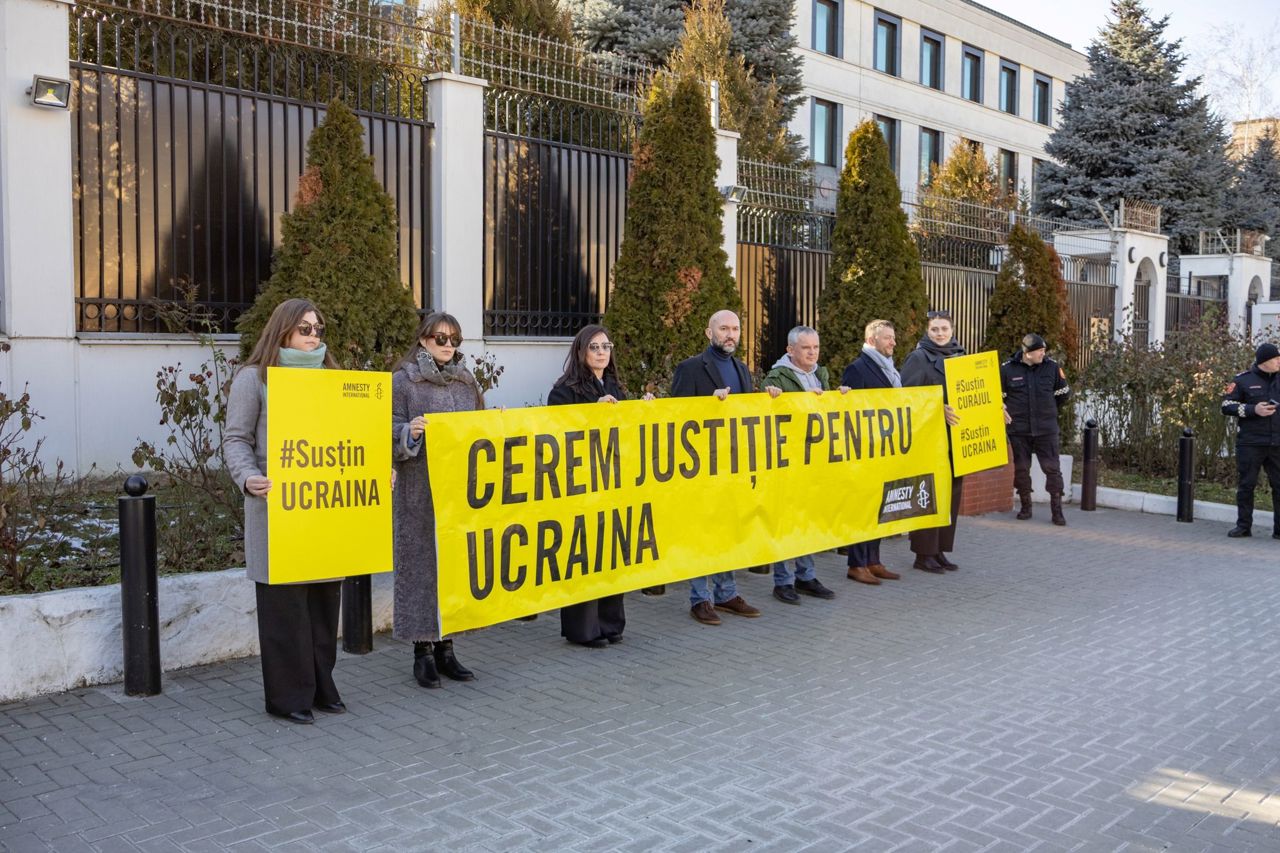 APEL la adevăr, justiție și despăgubiri pentru victime, în fața Ambasadei Federației Ruse
