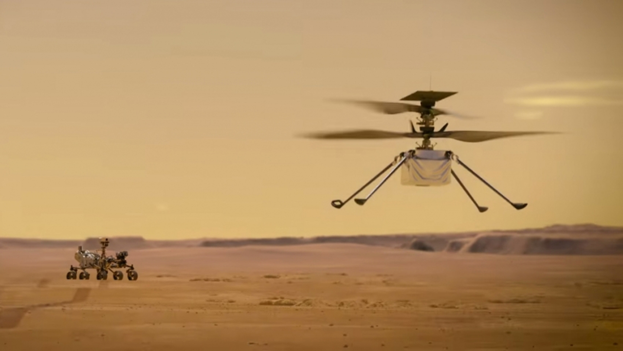 Today's calendar // NASA helicopter makes first powered flight to another planet