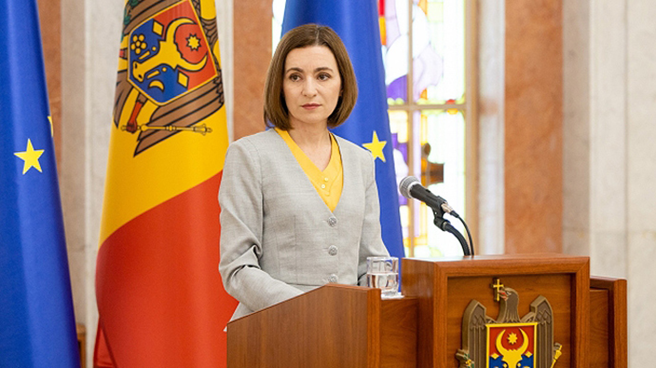 Maia Sandu welcomes EU decision to sanction those who threaten Moldova's stability and security