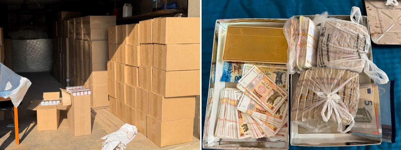 Captură de proporții, în dusul R. Moldova: Un milion de țigări și 600.000 de lei, ridicați de oamenii legii