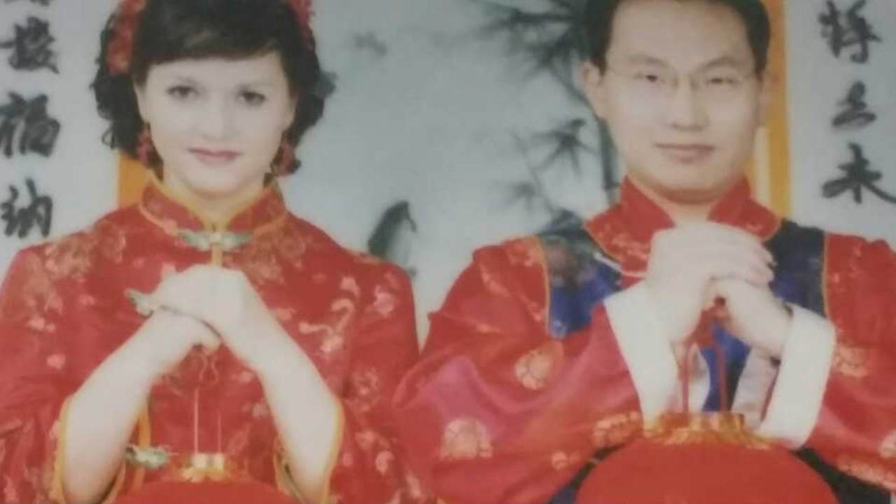 Ana Jalbă and Yan Qin at their wedding