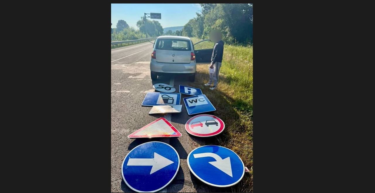 Tentativă de corupere a polițiștilor, la Orhei: Indicatoare rutiere, descoperite în mașina unui tânăr