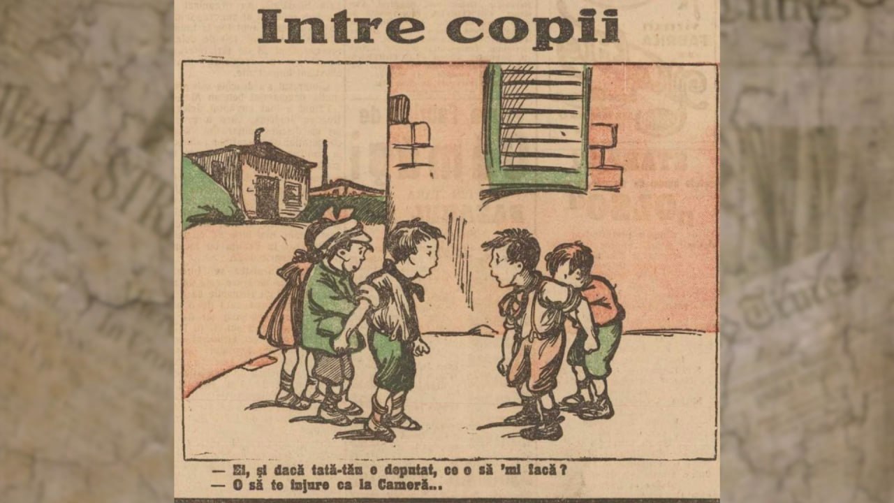 Revista presei interbelice: O caricatură care spune multe despre imaginea Parlamentului de acum 100 de ani