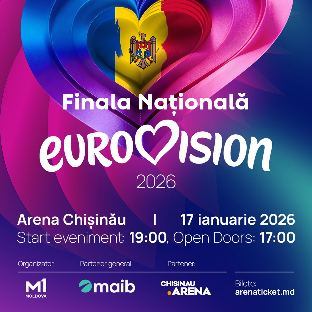 Finala Națională Eurovision 2026: 16 piese în concurs, show de amploare și vot în trei etape