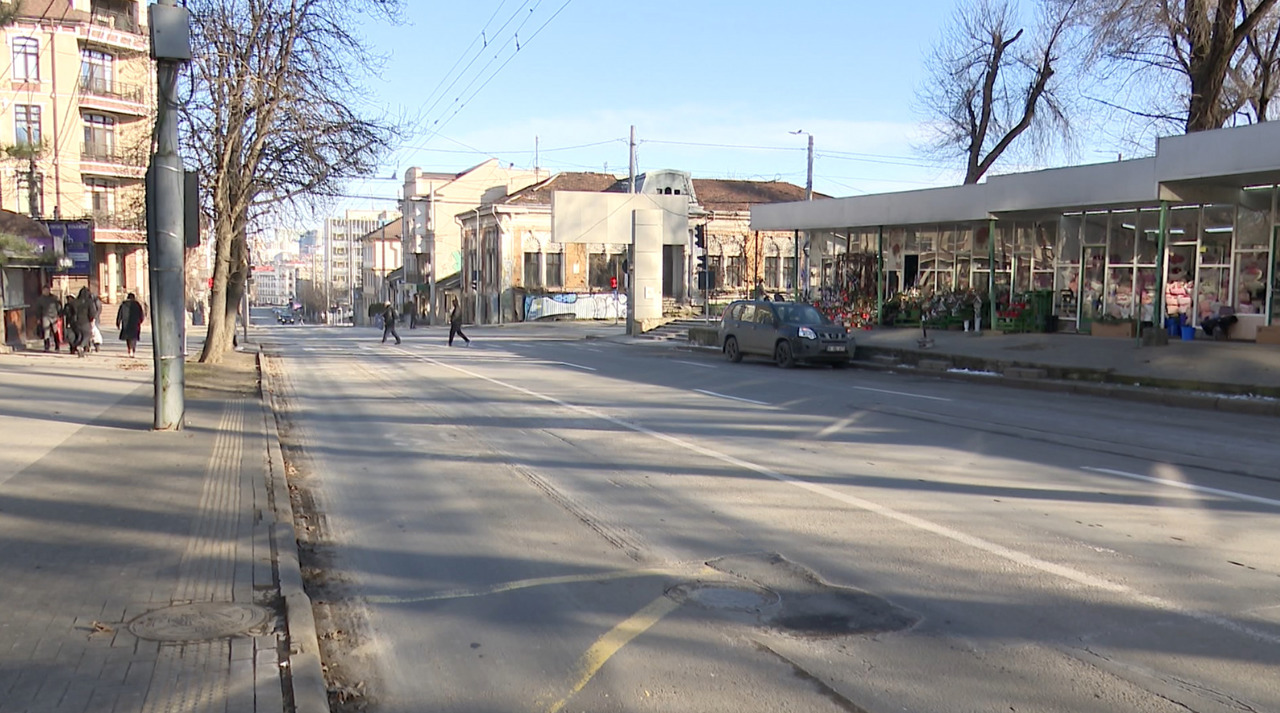 Chișinăul începe noul an în liniște: străzi aproape pustii și plimbări relaxante