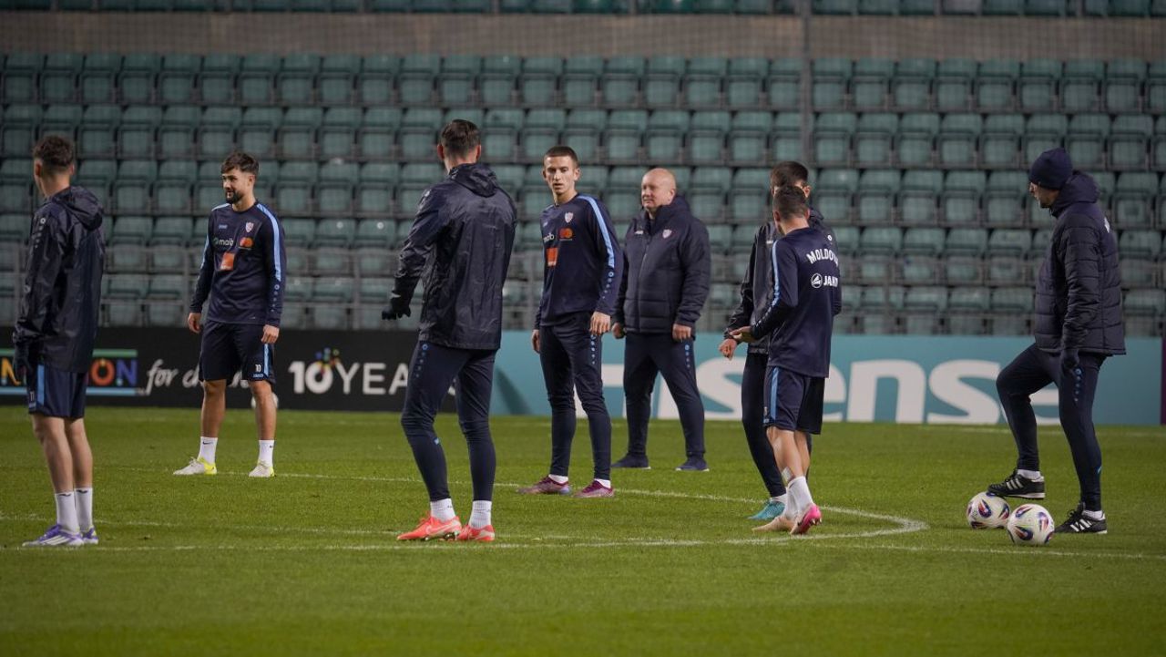 „Tricolorii” s-au antrenat pe A Le Coq Arena și țintesc 3 puncte în meciul de la Tallin 