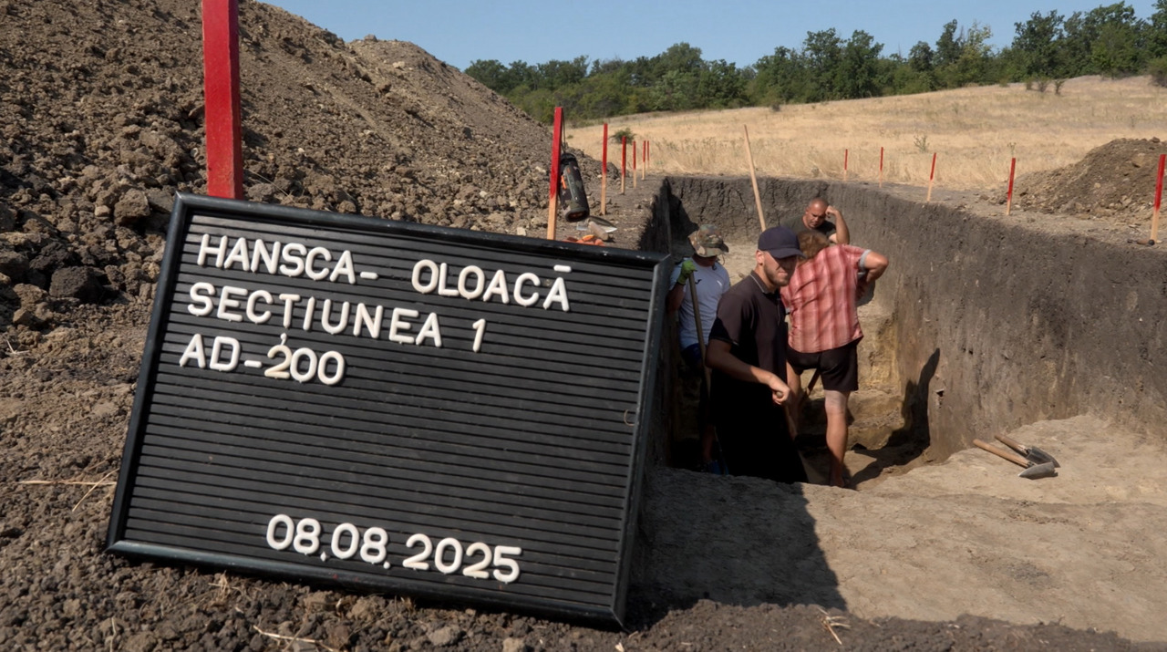Cercetări arheologice la Hansca: urme ale civilizației getice