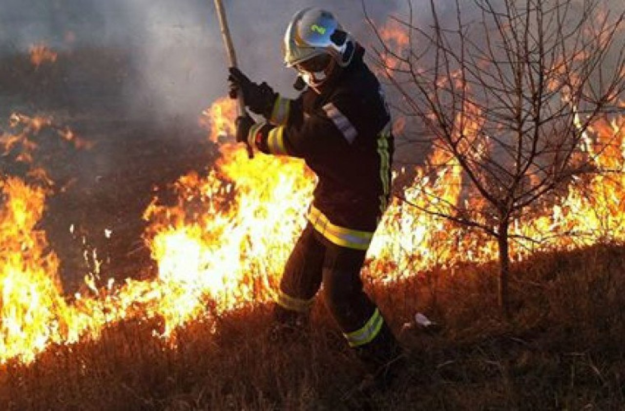 Incendiu de vegetație lângă satul Isacova: Trei echipaje de pompieri au intervenit