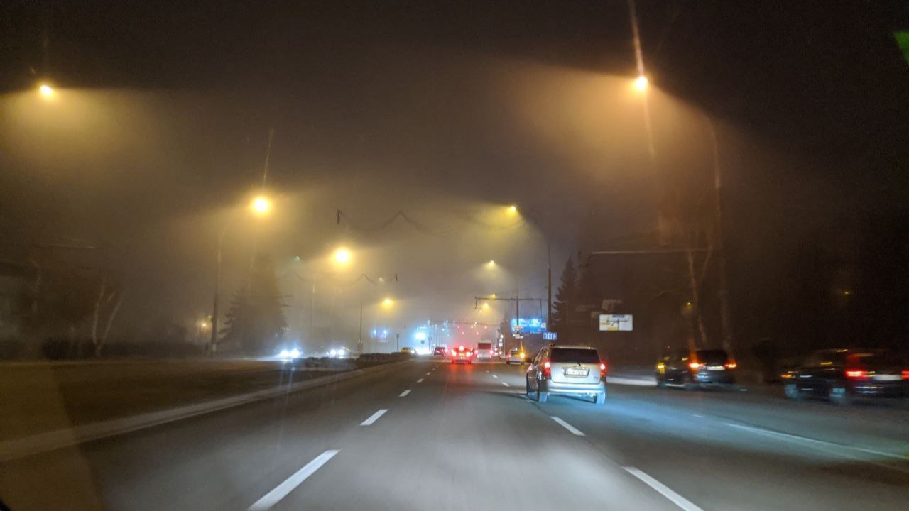 Cod galben de ceață, pe întreg teritoriul țării