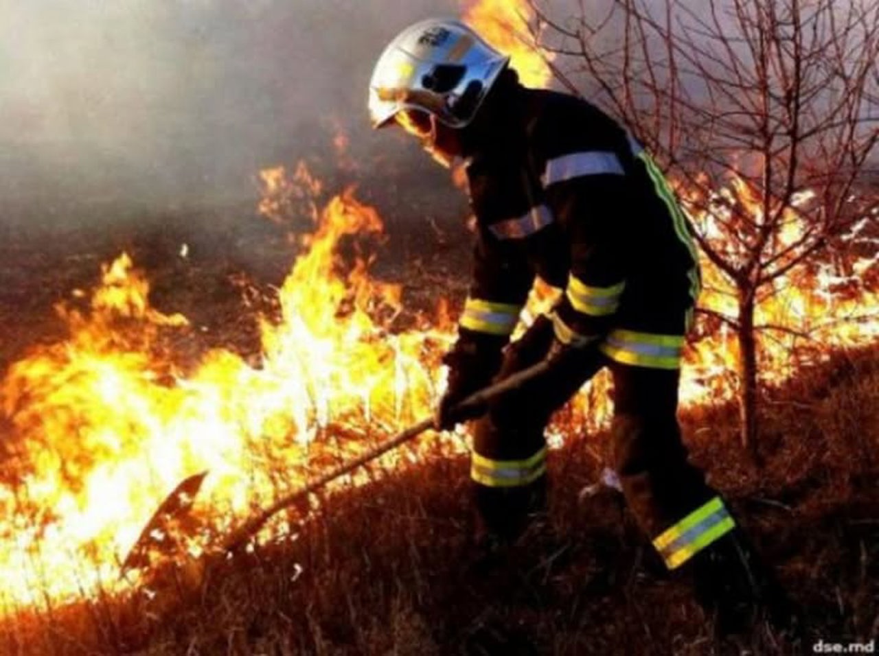 Cod galben de incendii în R. Moldova: IGSU avertizează că orice sursă de foc poate provoca un incendiu de proporții