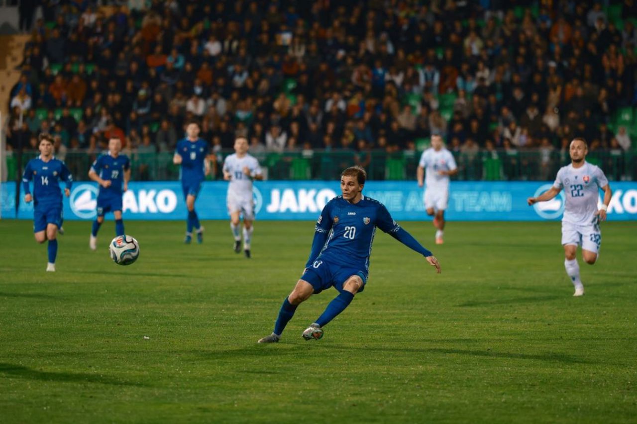 Naționala Republicii Moldova a pierdut clar meciul cu reprezentativa Slovaciei, scor 0-4