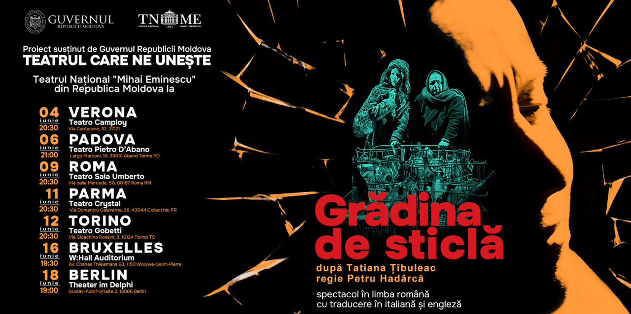 Un nou turneu european al Teatrului „Mihai Eminescu”: Ce spectacol va fi jucat pe scenele din Italia, Belgia și Germania