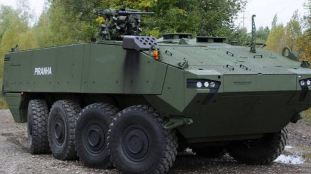 The National Army received three more Piranha armoured personnel carriers