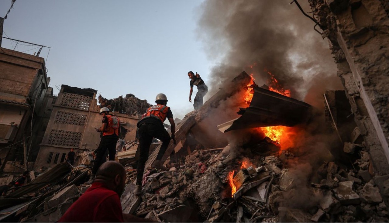 Blast at Al-Maghazi refugee camp in central Gaza kills dozens and injures many more