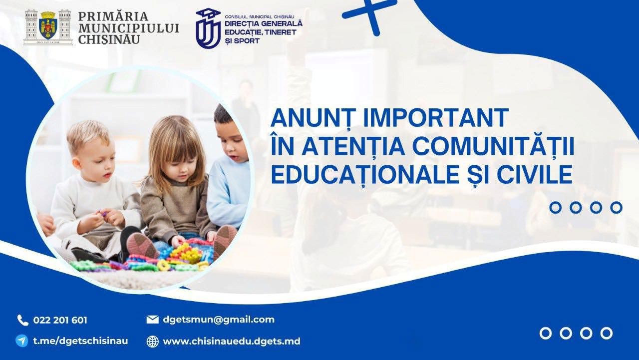Proces educațional normal în Chișinău, după intervențiile serviciilor municipale