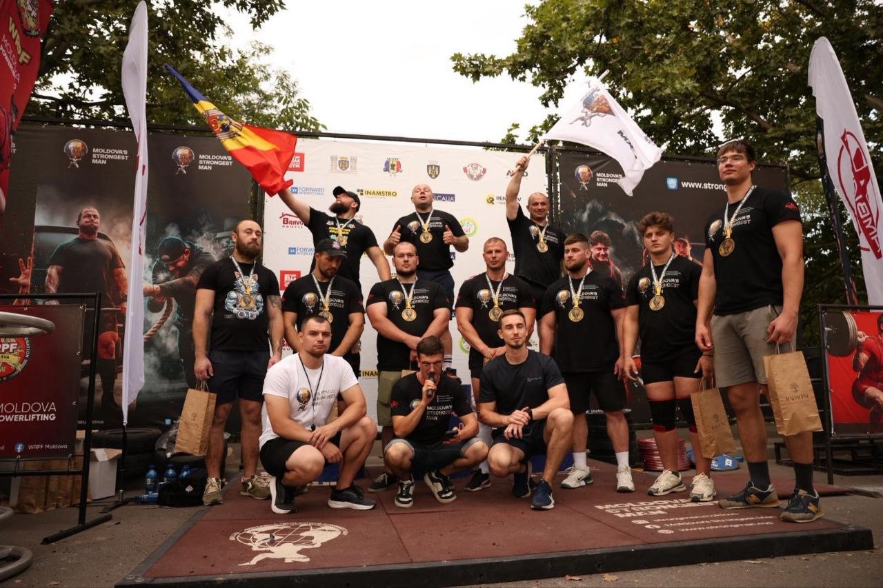 Cei mai puternici sportivi din Republica Moldova au concurat în cadrul competiției de rang național „Moldova's Strongest Man”