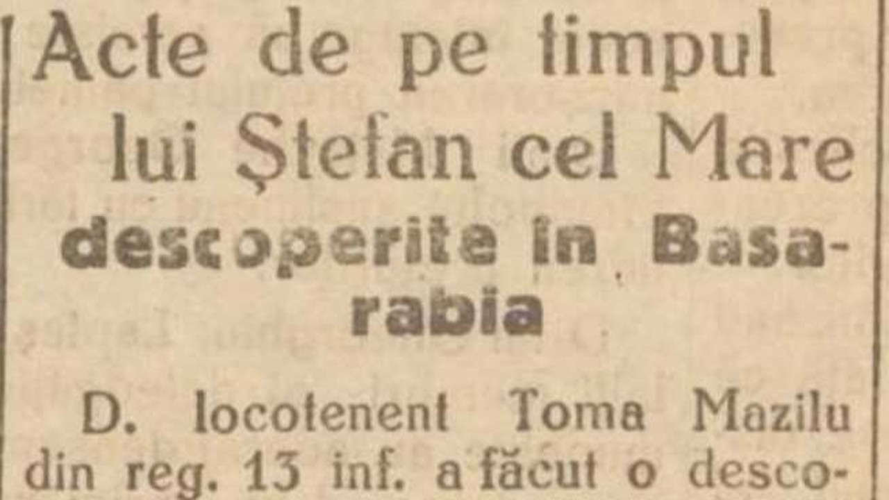 Revista presei interbelice: Descoperirea care arăta că „Basarabia a fost și este românească”