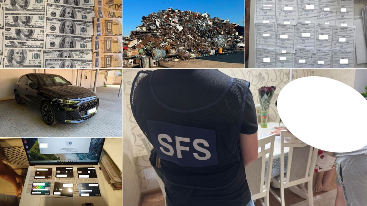 Evaziune fiscală de 3.4 milioane de lei în domeniul colectării metalului uzat, deconspirată de SFS și PCCOCS