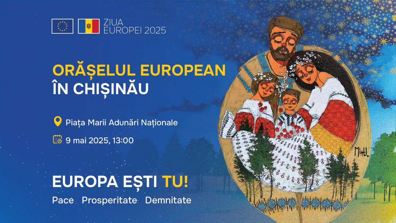 De Ziua Europei, pe scena din centrul capitalei vor urca artiști renumiți din Republica Moldova și Ucraina