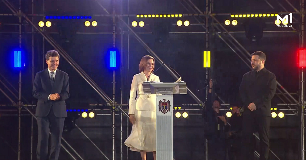 Maia Sandu: R. Moldova este „norocoasă” să îi aibă vecini pe România și Ucraina. Mesajele transmise de Zelenski și Dan în PMAN