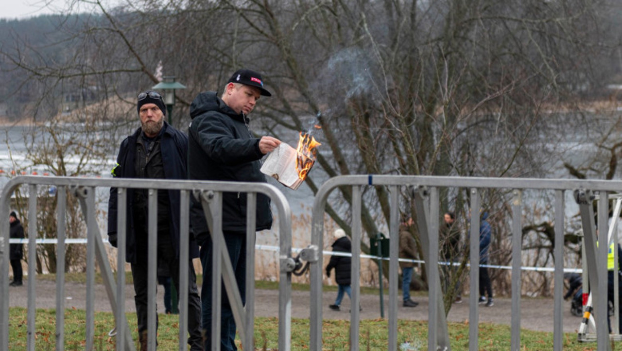 The Muslim holy book was burned near the Turkish Embassy in Stockholm. The reaction of Ankara officials