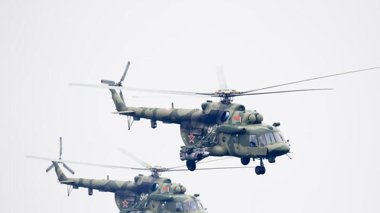 Two Belarusian military helicopters reportedly entered NATO airspace