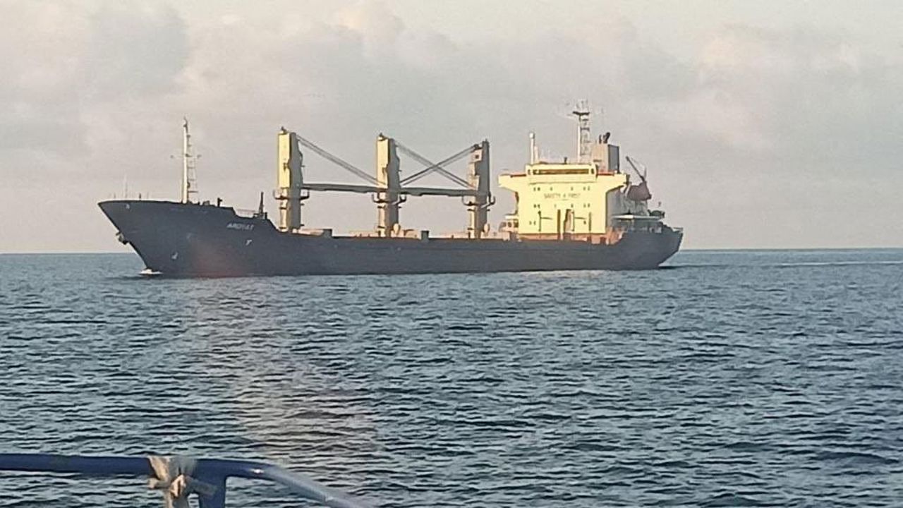 Ukraine grain ship departs for Egypt, defying Russian blockade