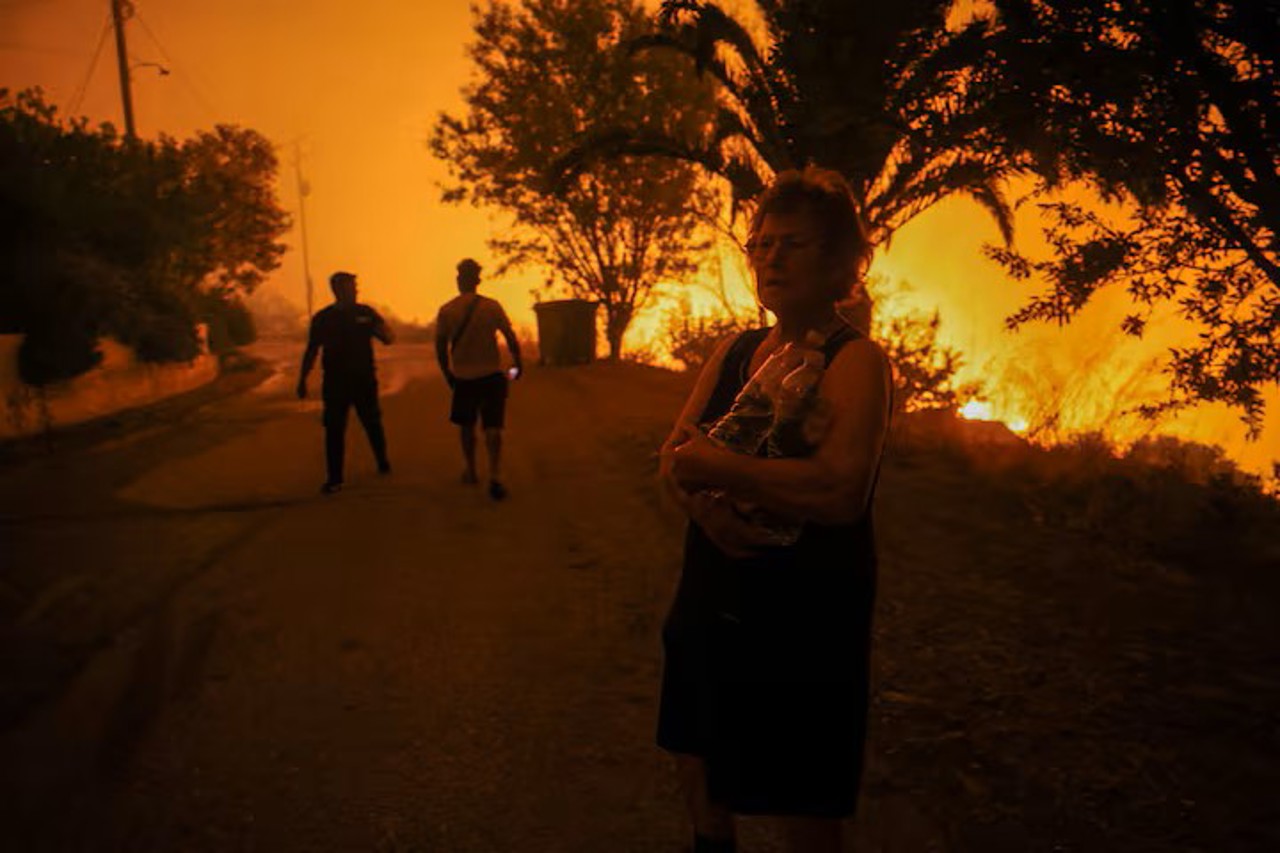 Greece battles wildfires fanned by gale-force winds