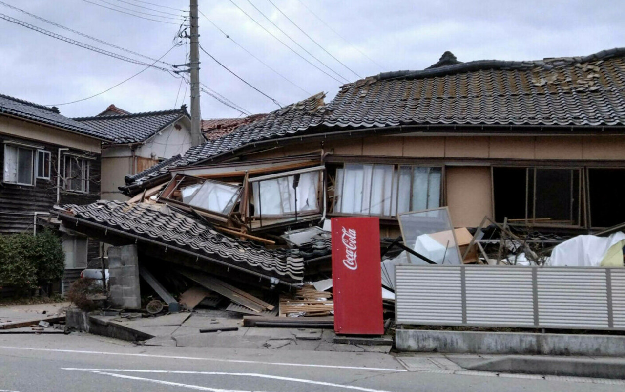 Death toll rises to 57 after Japan earthquake flattens buildings