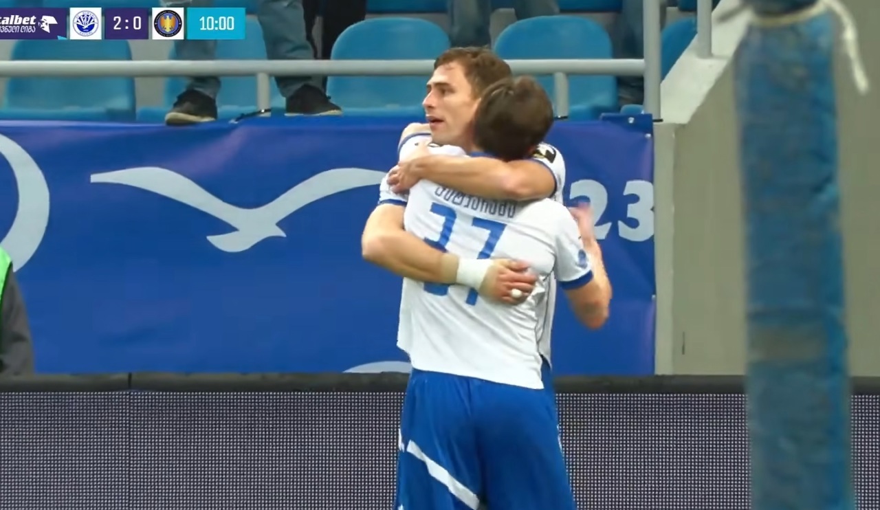 Dumitru Mandrîncenco a marcat 2 goluri pentru Dinamo Batumi
