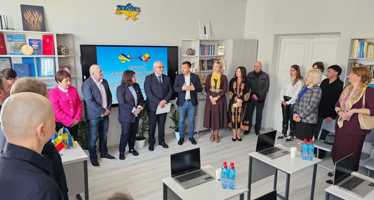 Un centru de cultură ucraineană, inaugurat la singura universitate din R. Moldova care pregătește profesori de Limbă ucraineană