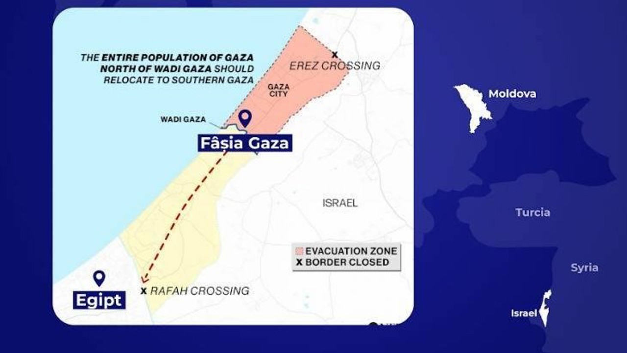 MAEIE: Moldovan citizens from the Gaza Strip will be evacuated today through the Rafah crossing