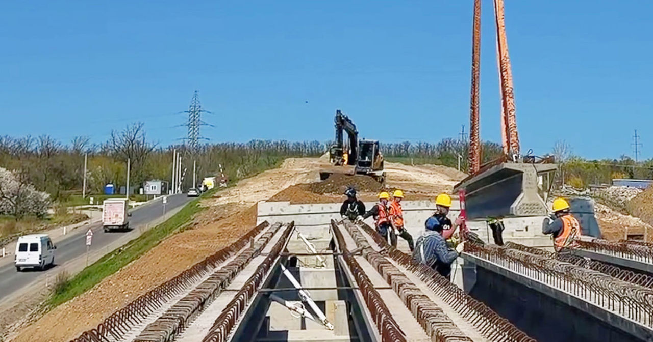 Ремонт моста через Реут в Бельцах выполнен на 60%