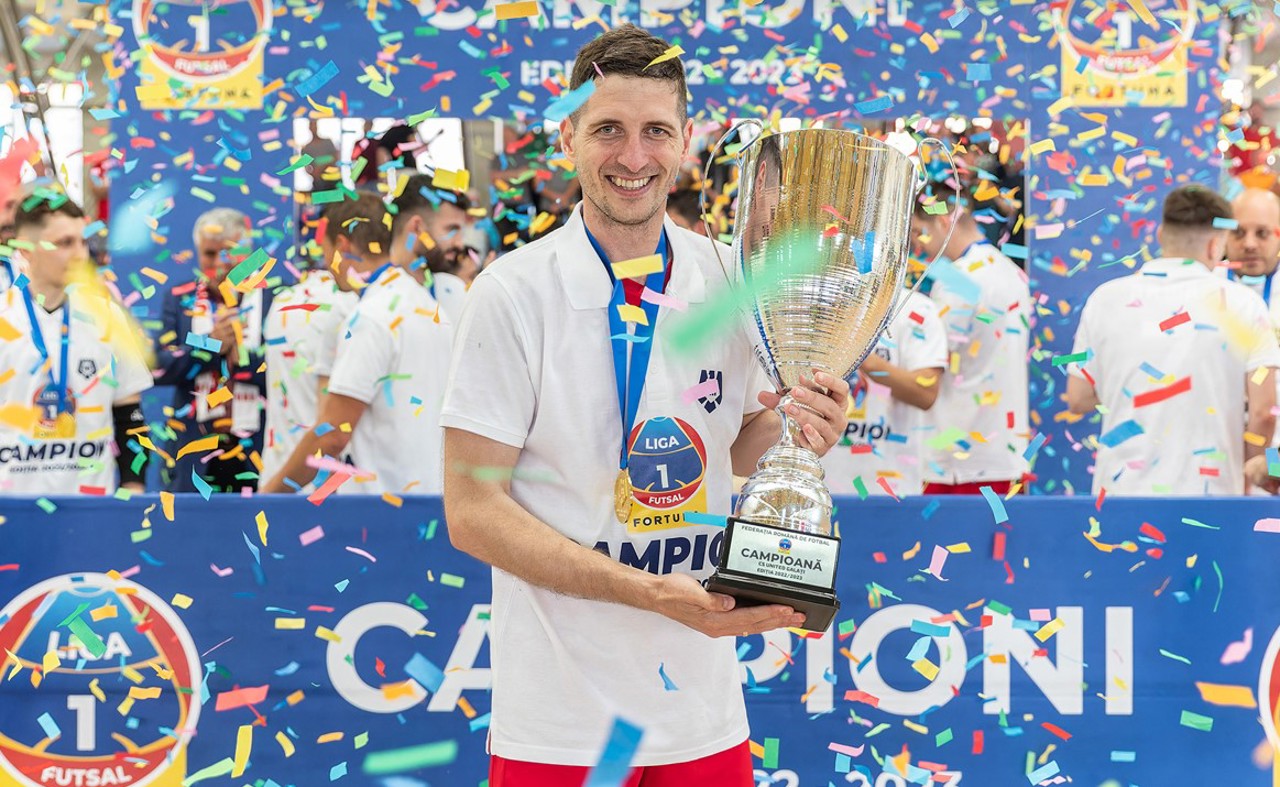 Constantin Burdujel, campion al României la futsal