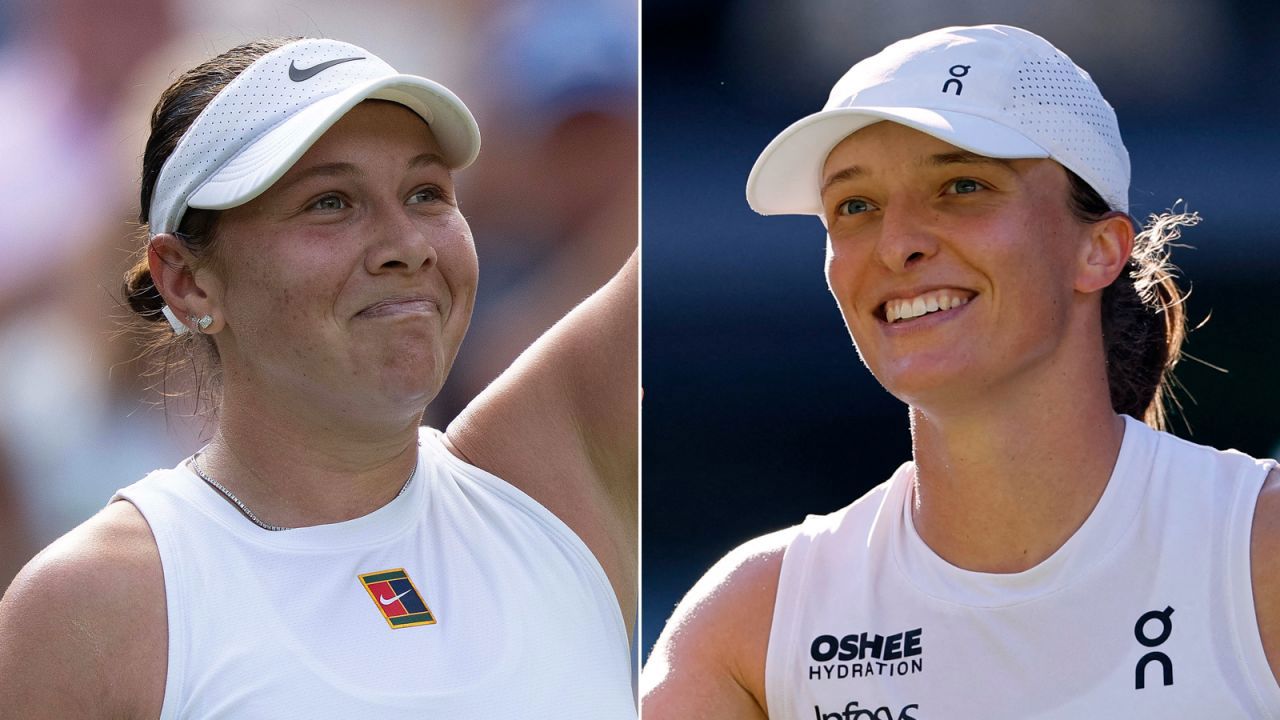 Finală inedită pe tabloul feminin la Wimbledon: pentru trofeu vor lupta Amanda Anisimova și Iga Șviontek 