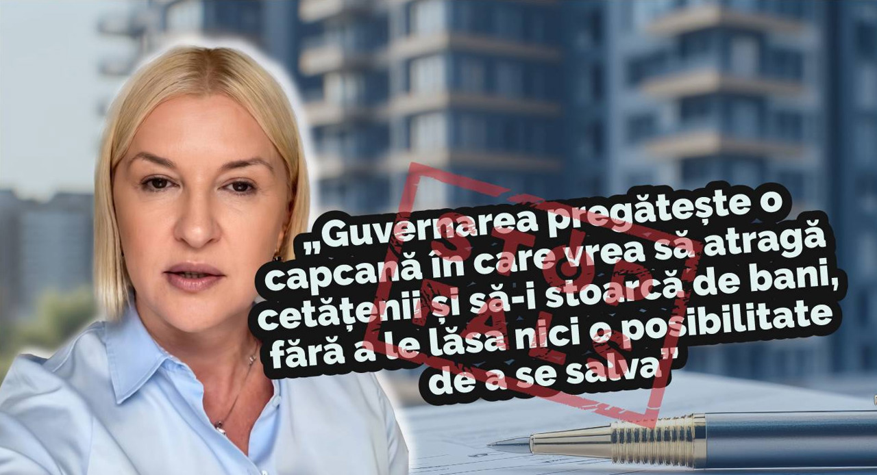 Stop Fals demontează afirmațiile Irinei Vlah despre impozitele pe locuințe și „impozitul pe lux”
