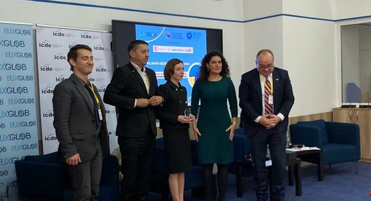 Maia Sandu a primit „Premiul România Europeană”